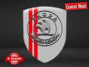 Skoda Adesivi Logo Personalizzati Eleganti Regolabili Robusti